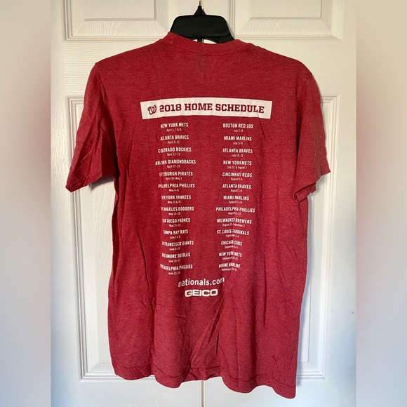 Geico Tultex Washington Nationals 2018 Opening Day T-Shirt Unisex Medium - Picture 4 of 4